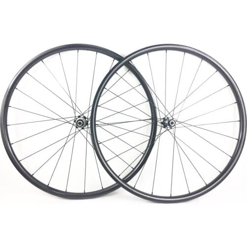 SUPER LIGHT 1280g 29er MTB XC tubeless 28mm x 22mm carbon wheelset hookless Powerway M32 hubs straight pull wheels UD glossy