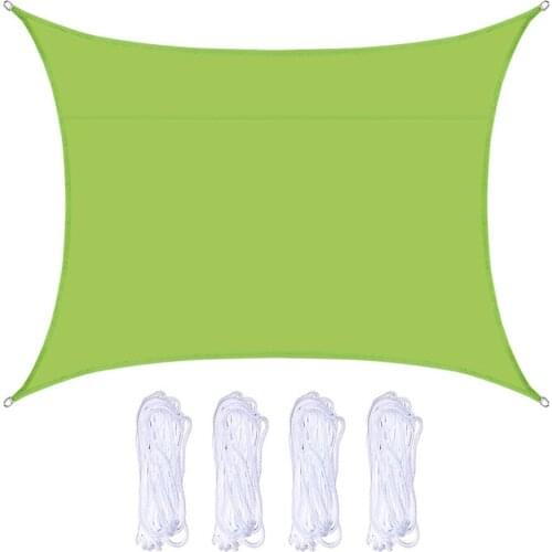 Triangular Shade Sail Sunshades Awnings UV Block Cloth Anti-UV Rectangle With 4 Ropes For Home Garden Outdoor Usage Patio Canopy