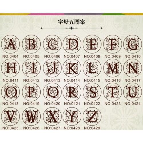 Wax Seal Copper head Curlicue Vintage 26 Letters DIY Scrapbooking Vintage wax sealing stamp invitation/envelop gift seal zm5