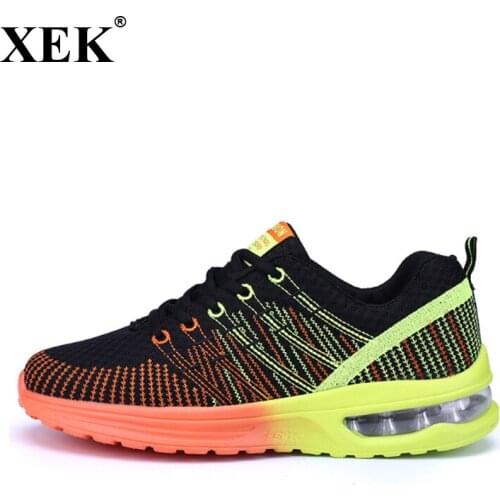 XEK 2018 men running shoes male sneakers breathable mesh outdoor athletic running shoes for men GSS55