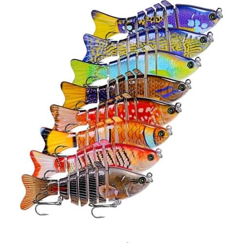 1pcs Multi Jointed Fishing Lure Swimbait Crankbait 10cm 15.5g Hard Bait Isca Artificial Fishing Wobblers Plastic Fish Tackle