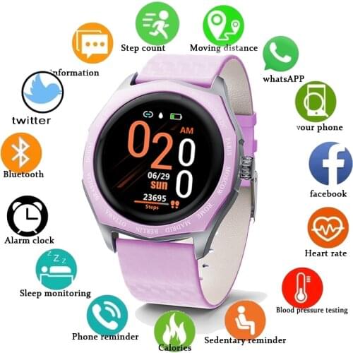 2021 Fashioh Ladies Smart Watch Women Full Touch Screen Sport Fitness Watch For Android ios smartwatch Woman Electronic Clock
