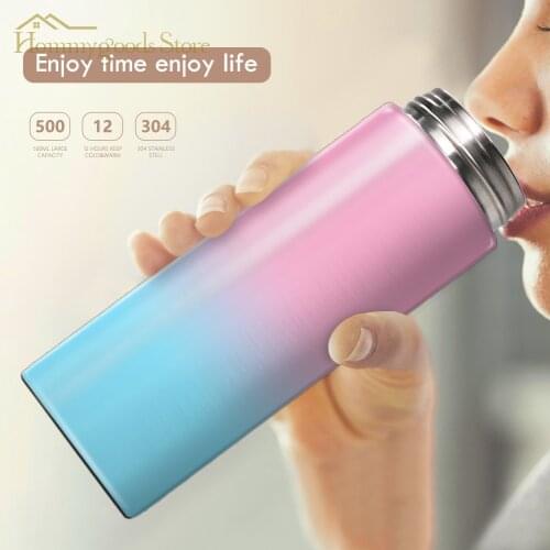 Customizable Thermo Bottle 500ml Thermal Cup Stainless Steel Thermos for Tea Cover LED Smart Temperature Display Drinking Water