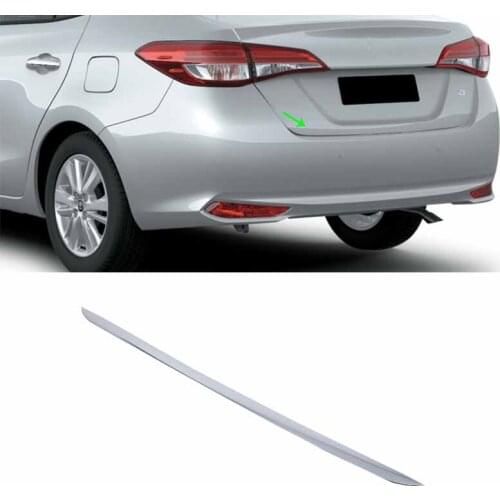 Car Accessories Exterior Decoration ABS Chrome Rear Tail Gate Molding Trim For Toyota Vios/Yaris Sedan 2019 Car-styling