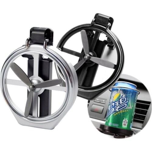 Automobile general folding cup holder convenient air outlet beverage holder automobile beverage bottle placing frame with fan