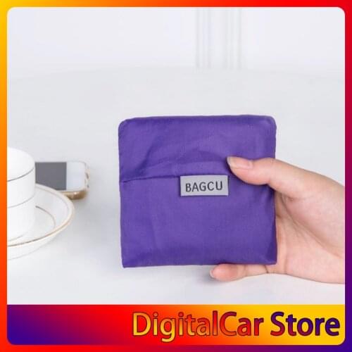 Large Foldable Shopping Tote Bag Reusable Nylon Bag Fashion Nylon Tote Bags Women Men Folding Bag for Travel Grocery