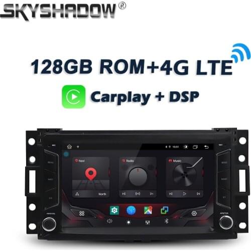 Carplay DSP IPS Android 10.0 4GB+128GB 8Core Car DVD Player GPS Map WIFI Bluetooth RDS Radio For Buick GL8 Hummer H3 2006 - 2012