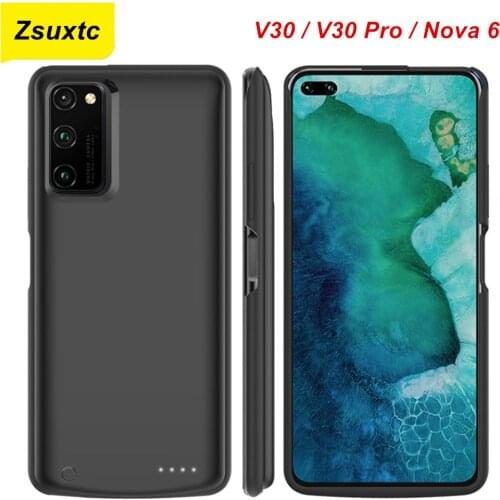 6800 Mah Power Case For Huawei Honor V30 V30 Pro Nova 6 Battery Case Smart Phone Stand Charger Cover Bank Nova 6 Battery Case