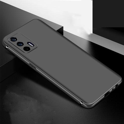 Black Matte Soft TPU Case For Realme GT 5G Neo Flash Q3 Pro Q3I C21 8 Pro V11 V12 V15 C21 Q2 C25 C12 Narzo 30A 20
