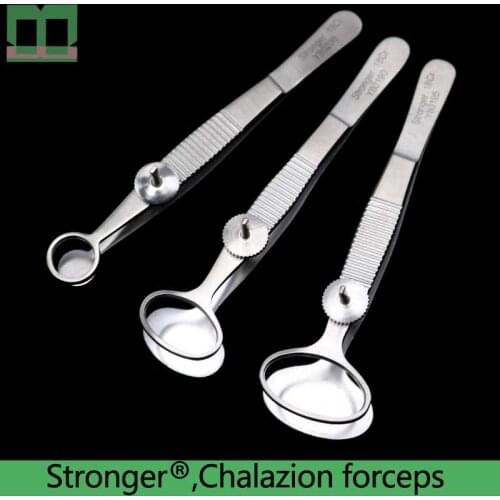 Halazion forceps stainless steel Eye surgery double eyelid tool Meibomian gland granuloma clamp Turn over the clip