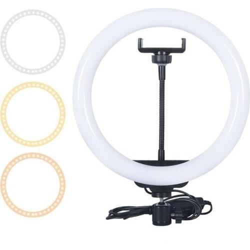 Selfie Ring Light Photography Led With Mobile Phone Holder Tripod Stand Ringlight Dimmable For Live Video Streaming