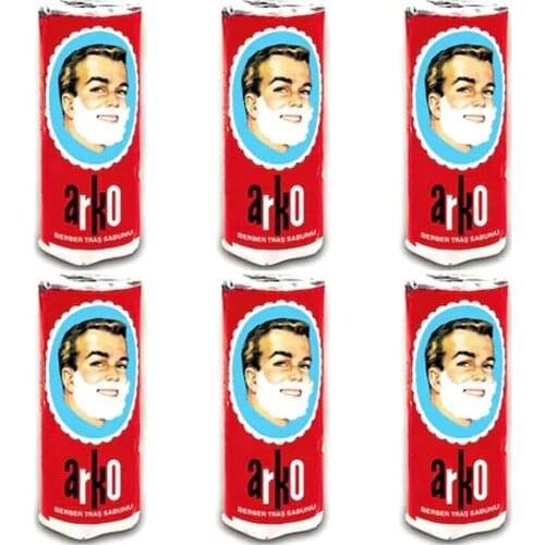 Arko Barber Shaving Soap 75ml 6 Pieces traditional professional barber hairdresser middle east style turkish beard mustache groo