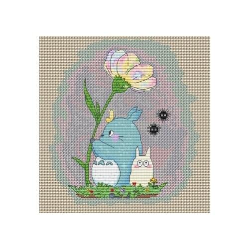 DD Gold Collection Counted Cross Stitch Kit Cross stitch RS cotton with cross stitch Totoro
