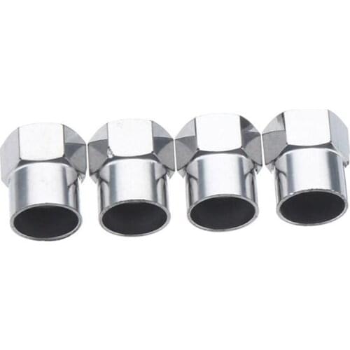 NEW 12pcs/set TR413 Chrome Car Tire Wheel Tyre Valve Stem Hex Cap Sleeve Cover Kit Left Right Front Rear Valve Stems Caps