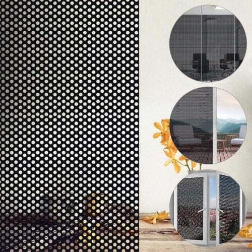 Window Anti-UV Black Glass Film Self-adhesive Stickers Bedroom Mesh Door Sunshade Net Cling Vinyl
