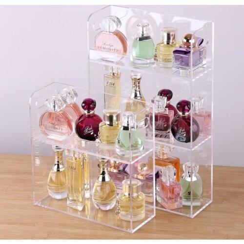 Large Capacity Clear Acrylic Makeup Organizer Desktop Cosmetic Storage Box Perfume Organizer Lipstick Holder Jewelry Makeup Box