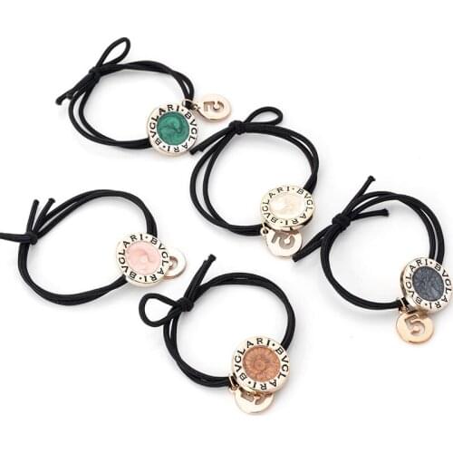 Wholesale Quality Black Elastic Hair Bands Ties for Thick Heavy Hair OEM Customized Logo Item