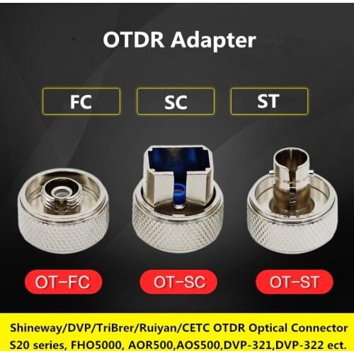 Shineway/DVP/TriBrer/Ruiyan/CETC OTDR S20 Series FHO5000 FC/SC/ST Flange Optical Interface Connector AOR500 Optical Port Adapter