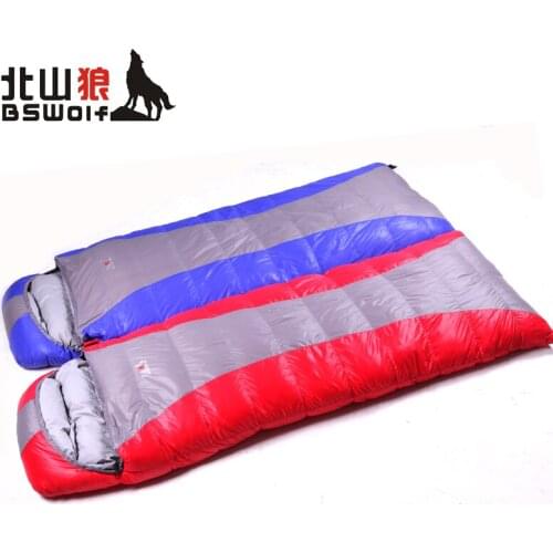 Own sleeping bag outdoor winter thickened eiderdown warm sleeping bag camping adult envelope sleeping bag of super light
