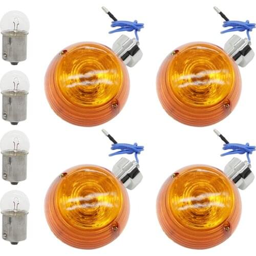 For HONDA PASSPORT C50 C65 C70 C90 JH70 70cc Motorcycle Turn Signal light WINKER Round Lamp Flasher indicator Vintage w/ 6V Bulb