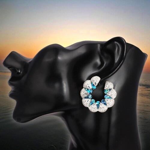 TIRIM Luxury Broken Shell Earrings for Women Wedding & Engagement Charm Party Jewelry Accessorie Gift Fashion Earring Pendientes