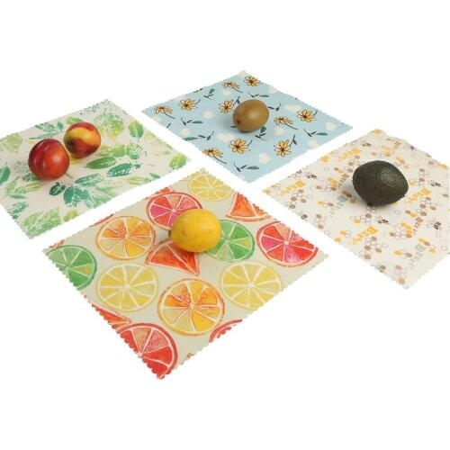 No Waste Beeswax Cloth Reusable Fresh Keeping Beeswax Bees Pot Food Storage Lid Organic Wrap Lid Bowl Natural Cloth