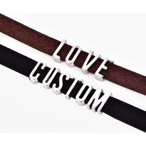 Vintage Custom Name Letters Length Black Brown Velvet Chokers Necklace for Women SEXY LOVE HOPE WITCH Letters DIY Name Necklaces