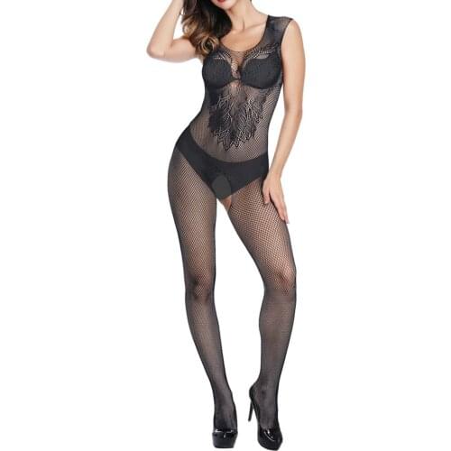 Women Sexy Bodystockings For Sex Fishnet Open Crotch Catsuit Mesh Tights Lingerie Teddies Erotic Bodysuit Sleepwear Jumpsuit