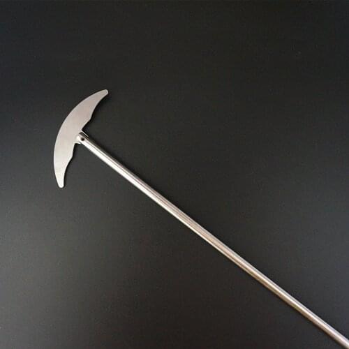 1pcs lab stainless steel paddle, crooked blade for round-bottom flask for stirrer mixer blender machine
