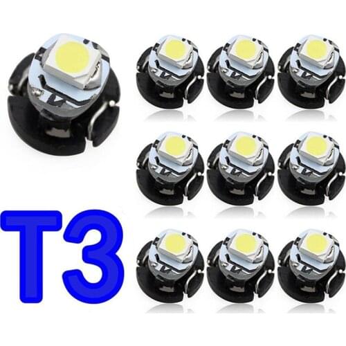 10pcs 1 SMD LED DC12V Auto Dashboard dash Lamp Cluster Bulbs Car Instrument Light T3 T4.2 1210 3528 T4.7 5050