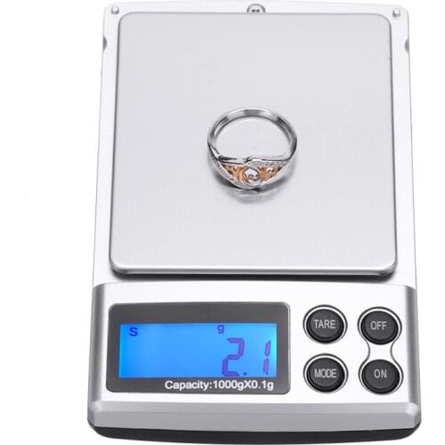 1000g/0.1g High Accuracy Jewelry Scale Mini Digital Pocket Scale Jewelry Gold Silver Scales Food Electric Scales for Kitchen