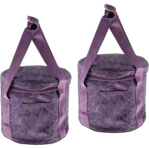 2x Thicken Carrier Case Bag for Crystal Singing Bowl Storage, 10inch