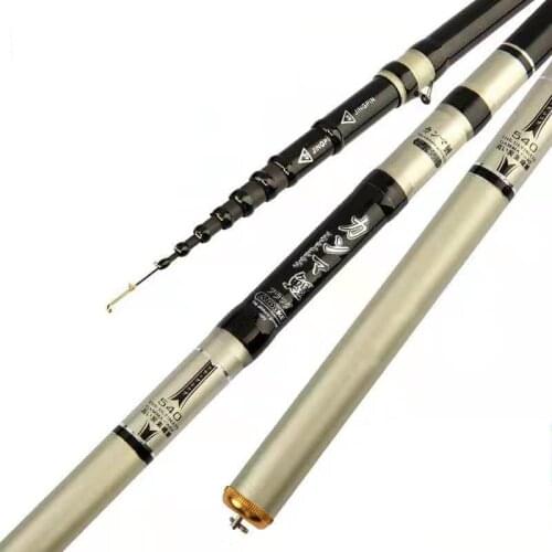 4.5m-9.0m Front-end Fishing Rod Hard Light 28 Tone Rock Fishing Rod Carbon Fiber Fishing Peche Pole Sea Pesca Fishing Tackle Set