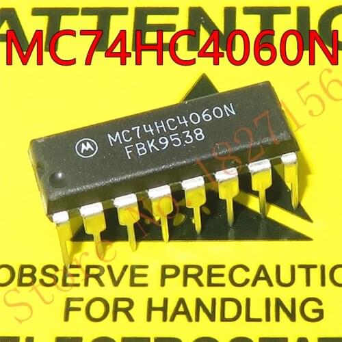 5pcs MC74HC4060N 74HC4060 14-Stage Binary Ripple Counter With Oscillator