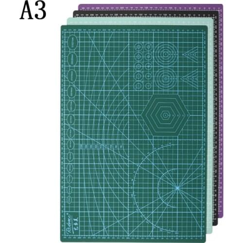 A3 A4 PVC Rectangle Grid Line Engraving Cutting Board Mat Pad Patchwork Tools Manual DIY Cutting Board Double-sided Self-healing