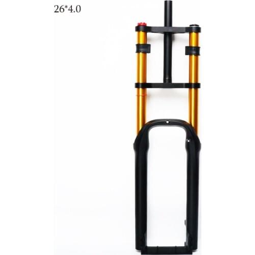 Oil spring suspension fat bike 26x4.0 135mm shock absorb front fork with air suspension