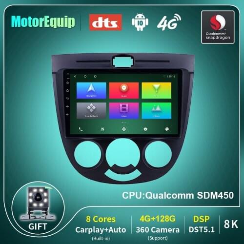 4G 128G Auto Car Radio For Chevrolet Lacetti J200 2004-2013 For Buick Excelle Hrv 2004-2013 Multimedia Player 2 Din DSP No DVD