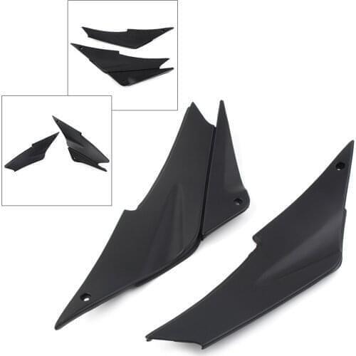 2pcs Motorcycle Tank Side Cover Panel Fairing Cover For Kawasaki Ninja ZX6R ZX636 ZX6 2005 2006 Black ABS Plastic
