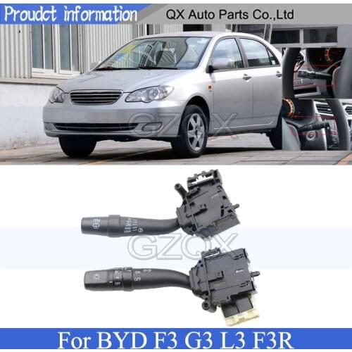 CAPQX Headlight wiper switch For BYD F3 G3 L3 F3R windshield wiper windscreen wiper Fog light switch Turn signal Switch Button