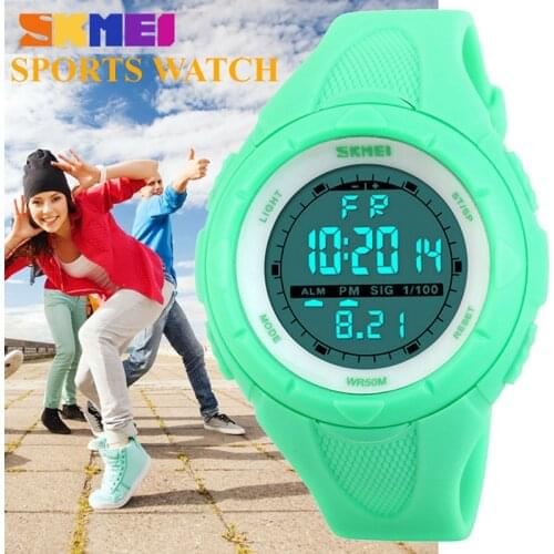 Fashion Casual Sport Women Watches Waterproof Alarm Gift Watch Young Boy Girl LED Digital Wristwatch SKMEI relogio feminino