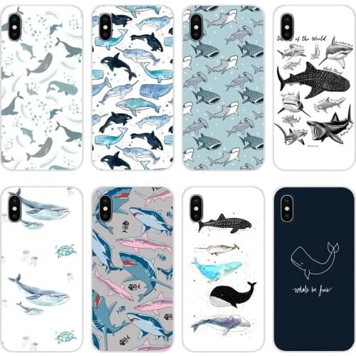 Ocean Big Fish Whale For Huawei P8 P9 P10 P20 P30 P40 Lite Pro P Smart Plus 2017 2018 2019 Accessories Phone Cases Covers