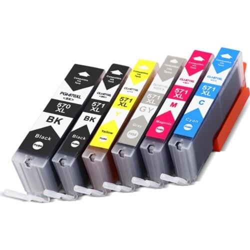 PGI570 CLI571 For Canon MG5750 MG5751 MG5752 MG5753 MG 5750 5751 5752 5753 Ink cartridge PIxma printer 5C ink cartridge