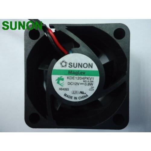 For Sunon KDE1204PKV1 MS.A.GN 40x40x20mm 40mm 4cm DC12V 0.8W Server Cooling Fan Server Square Fan 2-wire
