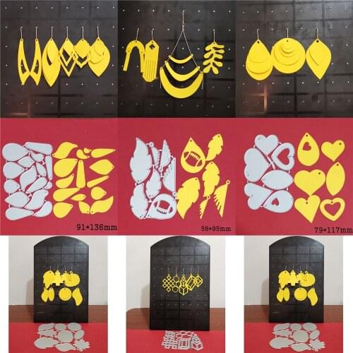 Metal Steel Cutting Dies Drop Earring 2021 New Craft Die Cuts Stencil For Scrapbook Paper Cards Making Knife Blade Punch Die