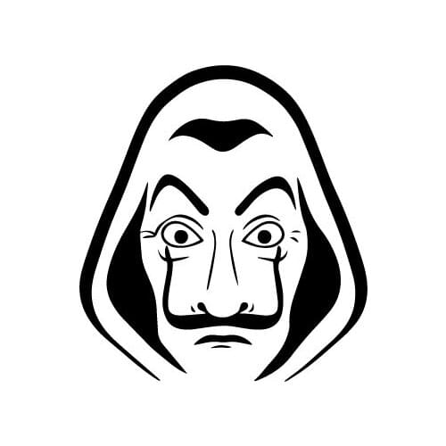 Motorcycle sticker new design mask car sticker fun vinyl car styling car sticker decoration waterproof sunscreen PVC