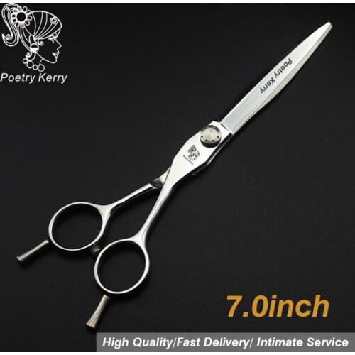 7.0 inch poem Kerry "Professional pet grooming kit dog scissors set straight scissors hair care & styling