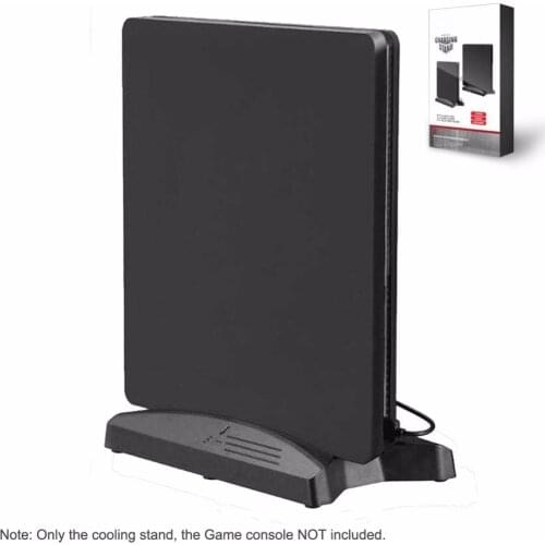 Game Console Cooler Fan Vertical Charger Stand Cooling Fan with 3 USB HUB for PS4 Slim or PS4 Pro Console