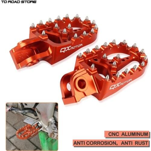 CNC Foot Pegs Foot Rests For KTM SX SXF EXC EXCF XCF XCW XCFW 65 85 125 150 250 300 350 400 450 530 MX Enduro Motorcycle