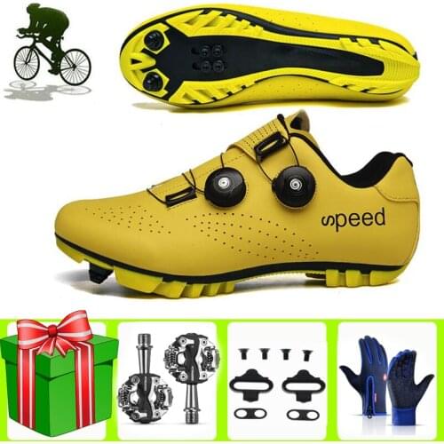 Professional Self-Locking Cycling Shoes MTB SPD Pedals Athletic Bicycle Men Women Sneakers Bike Hombres Zapatilla de Ciclismo