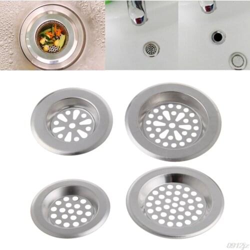 Stainless Steel Mesh Sink Strainer Kitchen Bath Hair Catcher Trap Drain Filter Without Faucet C90A New Drop ship
